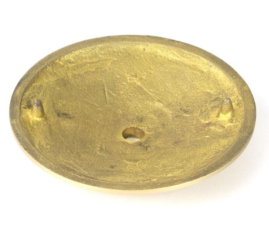 Close-Up of Rose for Individual Satin Brass "Gloria" Art Deco Door Knob - 90mm