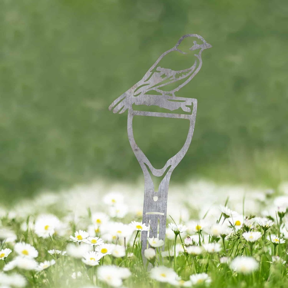 Jay Bird Sheet Steel Silhouette in Natural Steel Finish in Situ