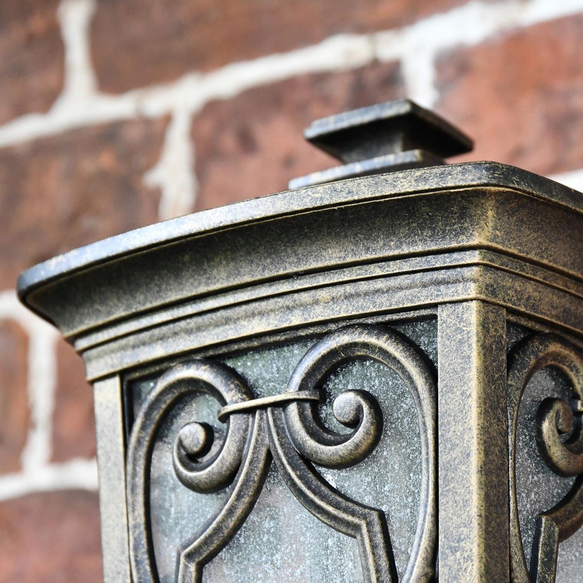 "Keldy Castle" Standard Flush Wall Light in a Bronze Finish