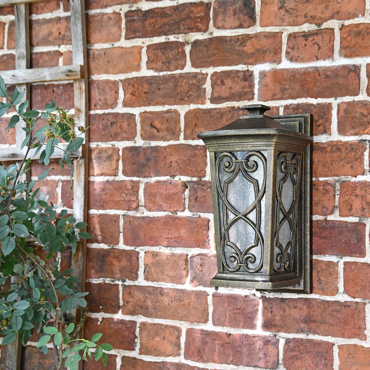 "Keldy Castle" Standard Flush Wall Light in Situ on the Front of a house