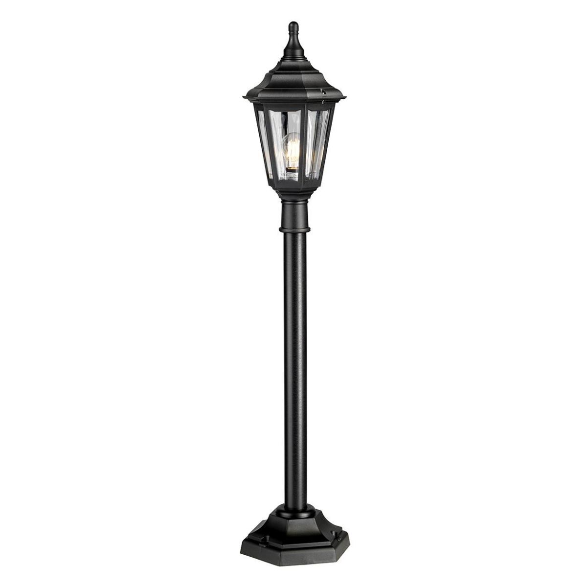 "Keyston" Miniature Lamp Post in Black