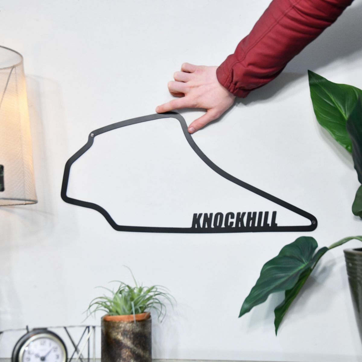 Knockhill Race Track in Situ on Wall 