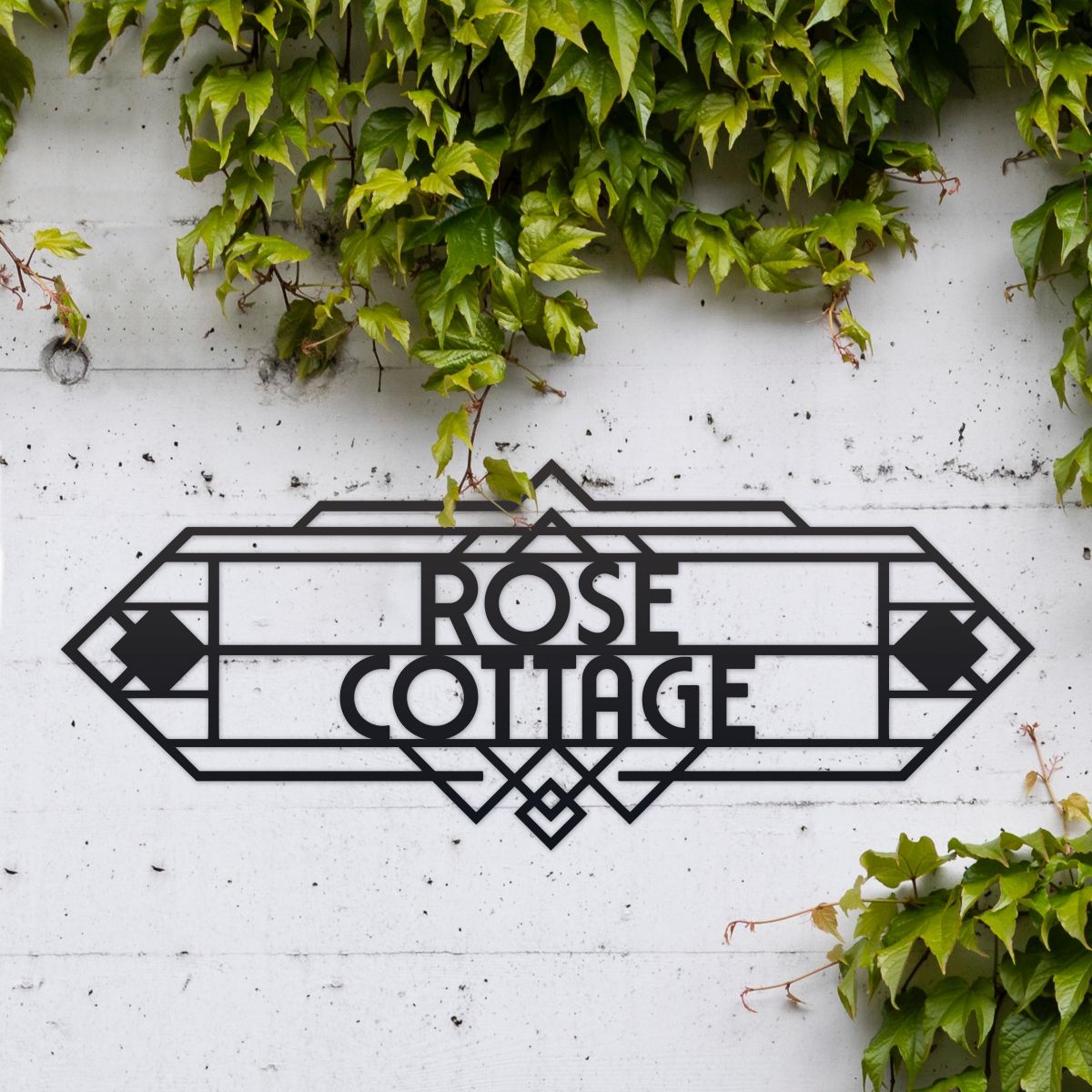 Large Art Deco House Name Sign 
