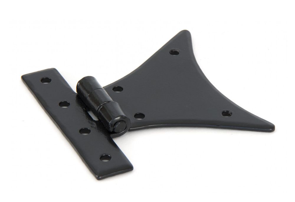 Large Black Half Butterfly Hinge Pair
