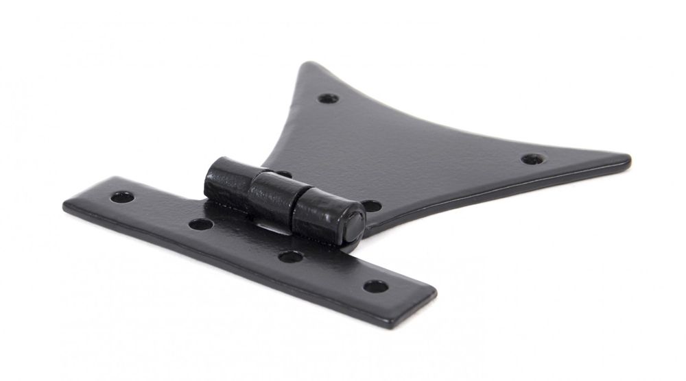 Large Black Half Butterfly Hinge Pair