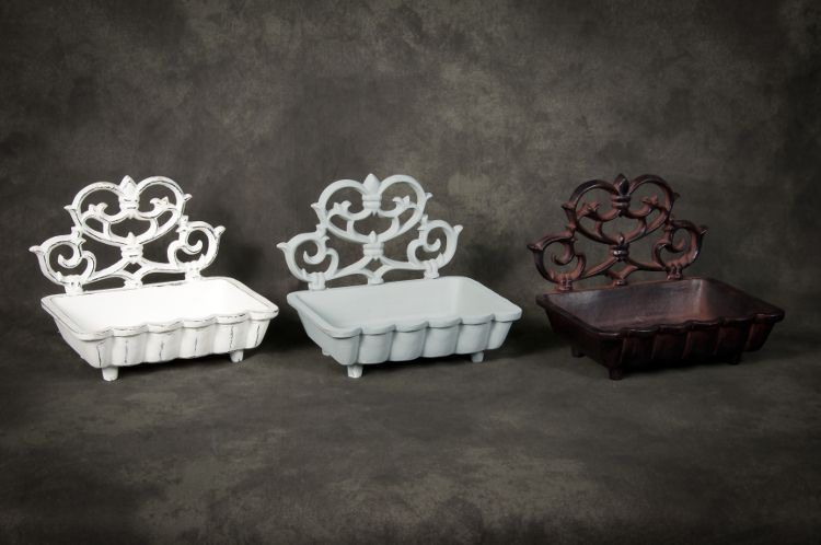 Ornate Square Wall Mounted Soap Dish