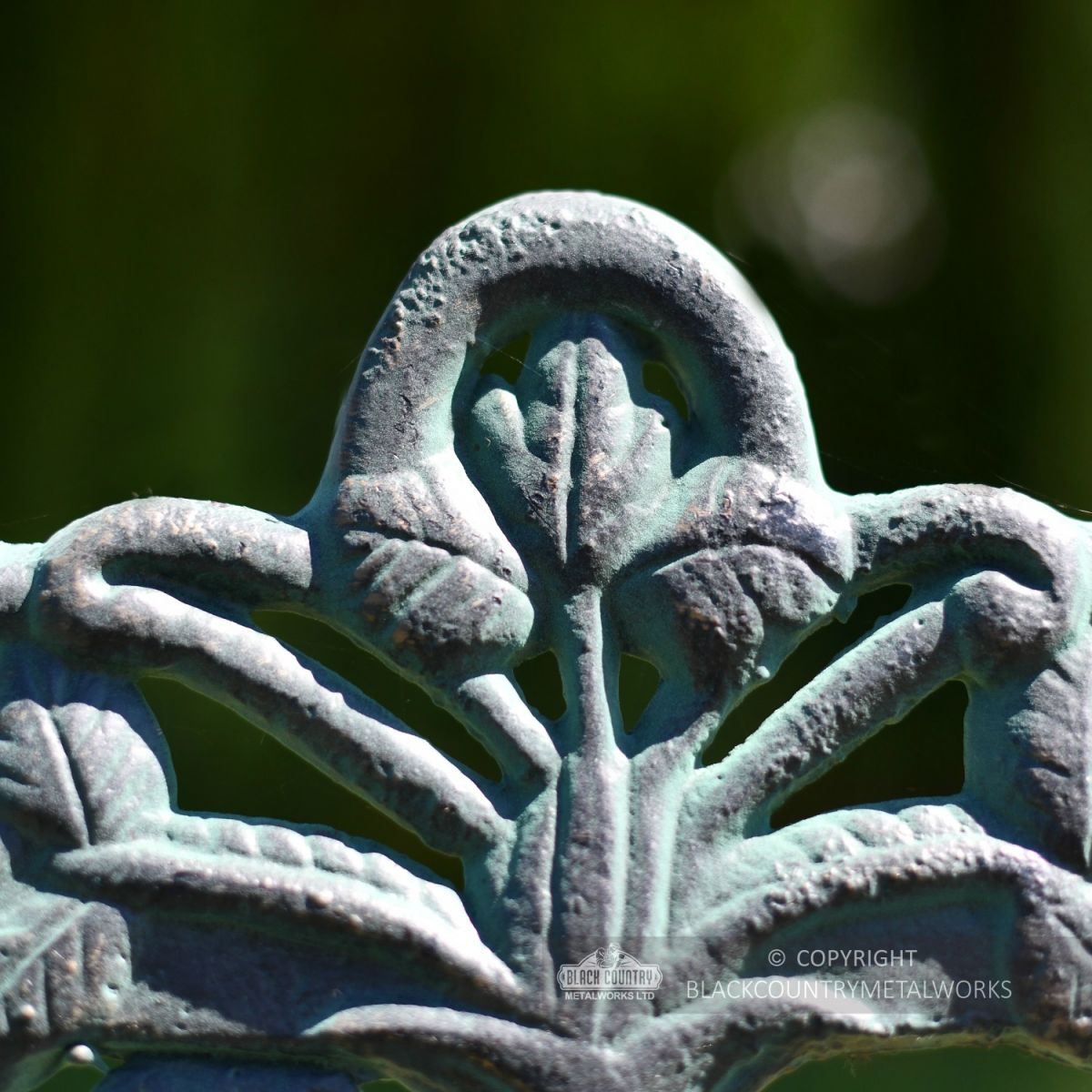 Large Rustic Cast Iron "Artemis" Ornate Bench