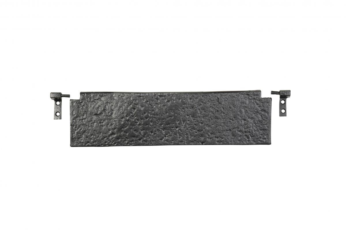Large Traditional Black Iron Simplistic Internal Door Letter Flap