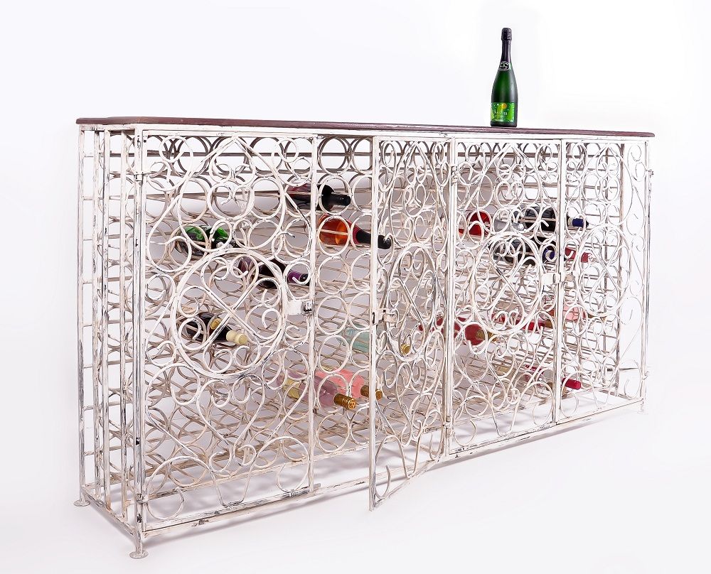 Large White Wine Rack
