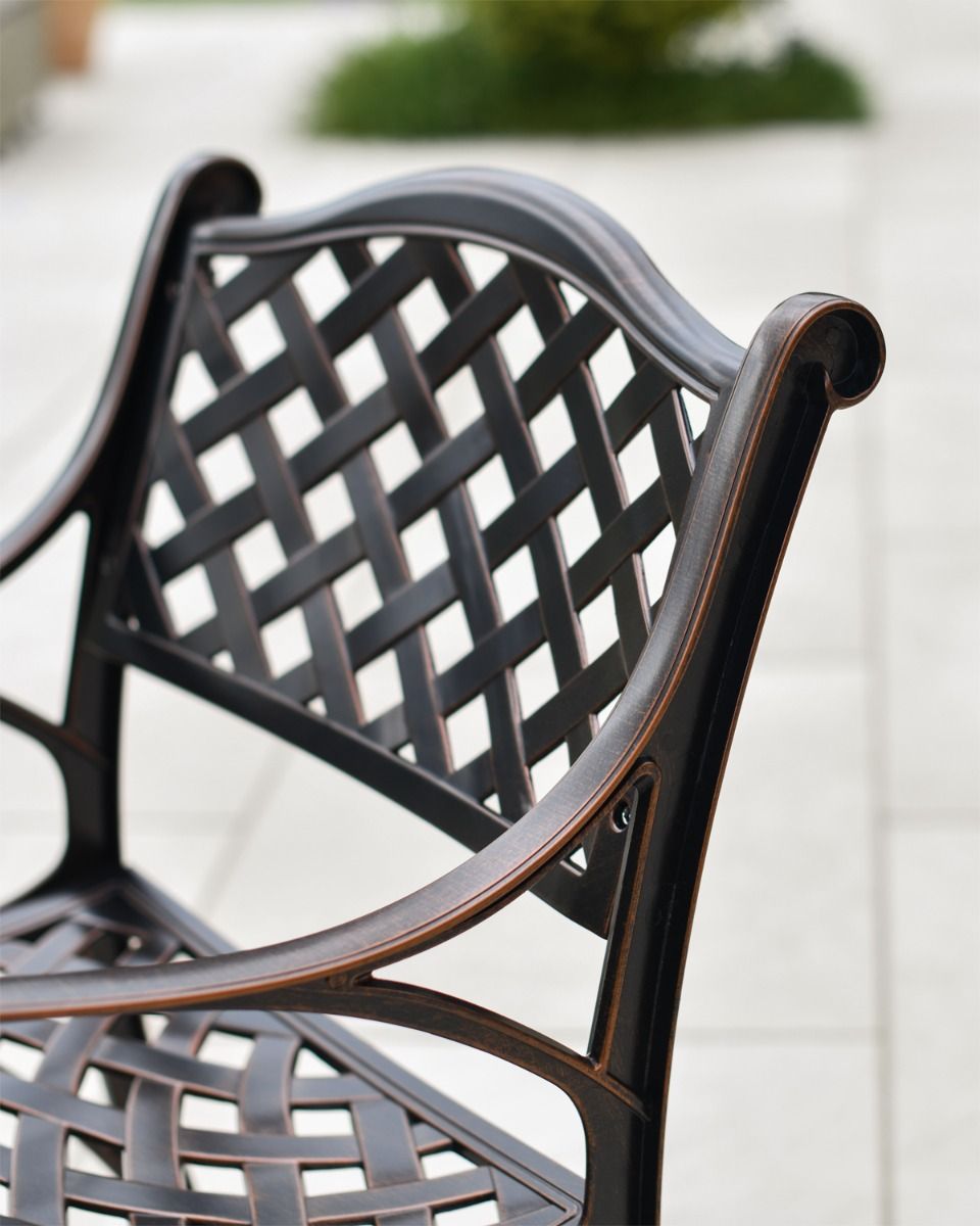Lattice Design Back Rest on Chair