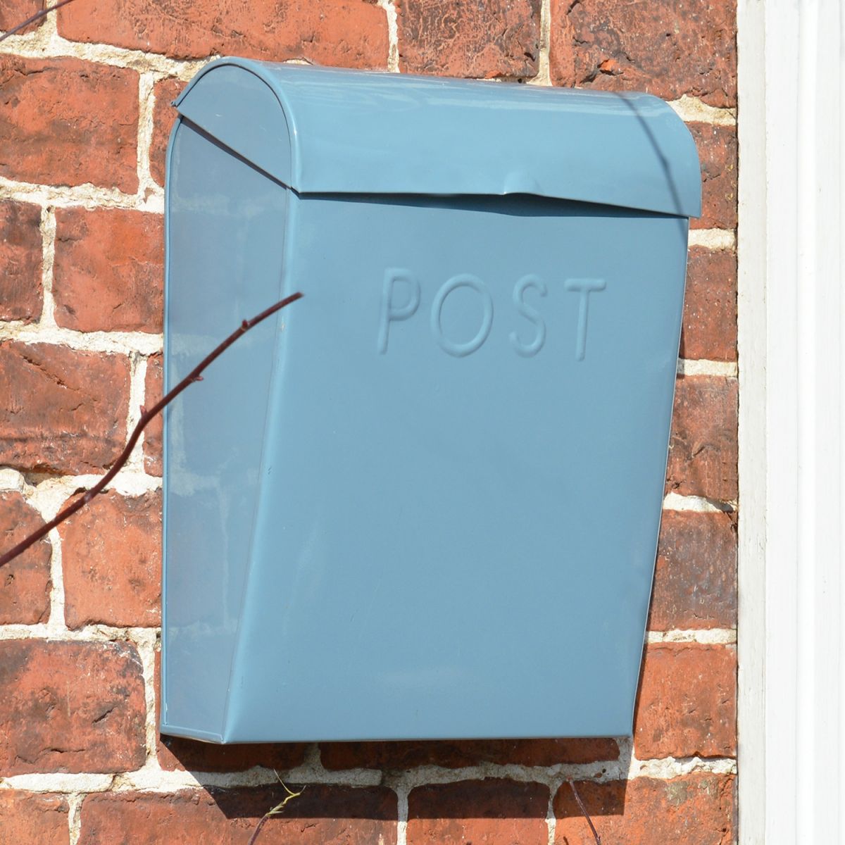 Light Blue contemporary post box