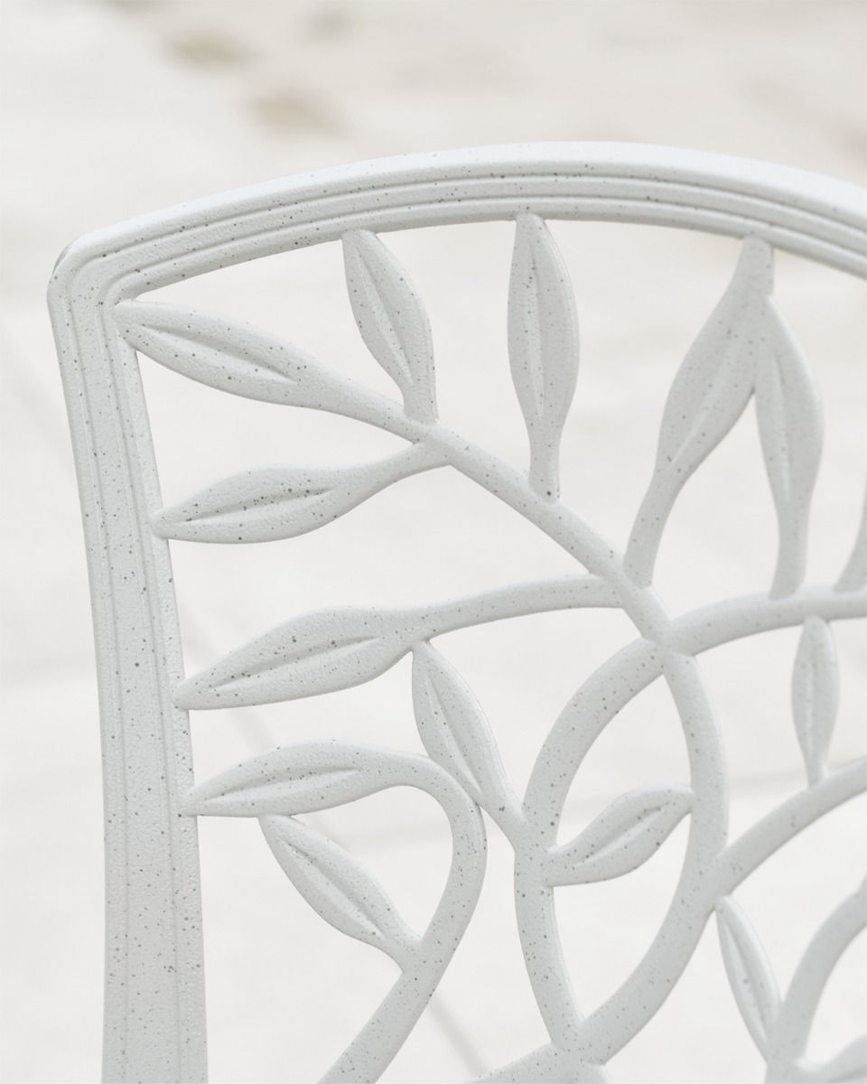 Close Up of Leaf Pattern on Chair 