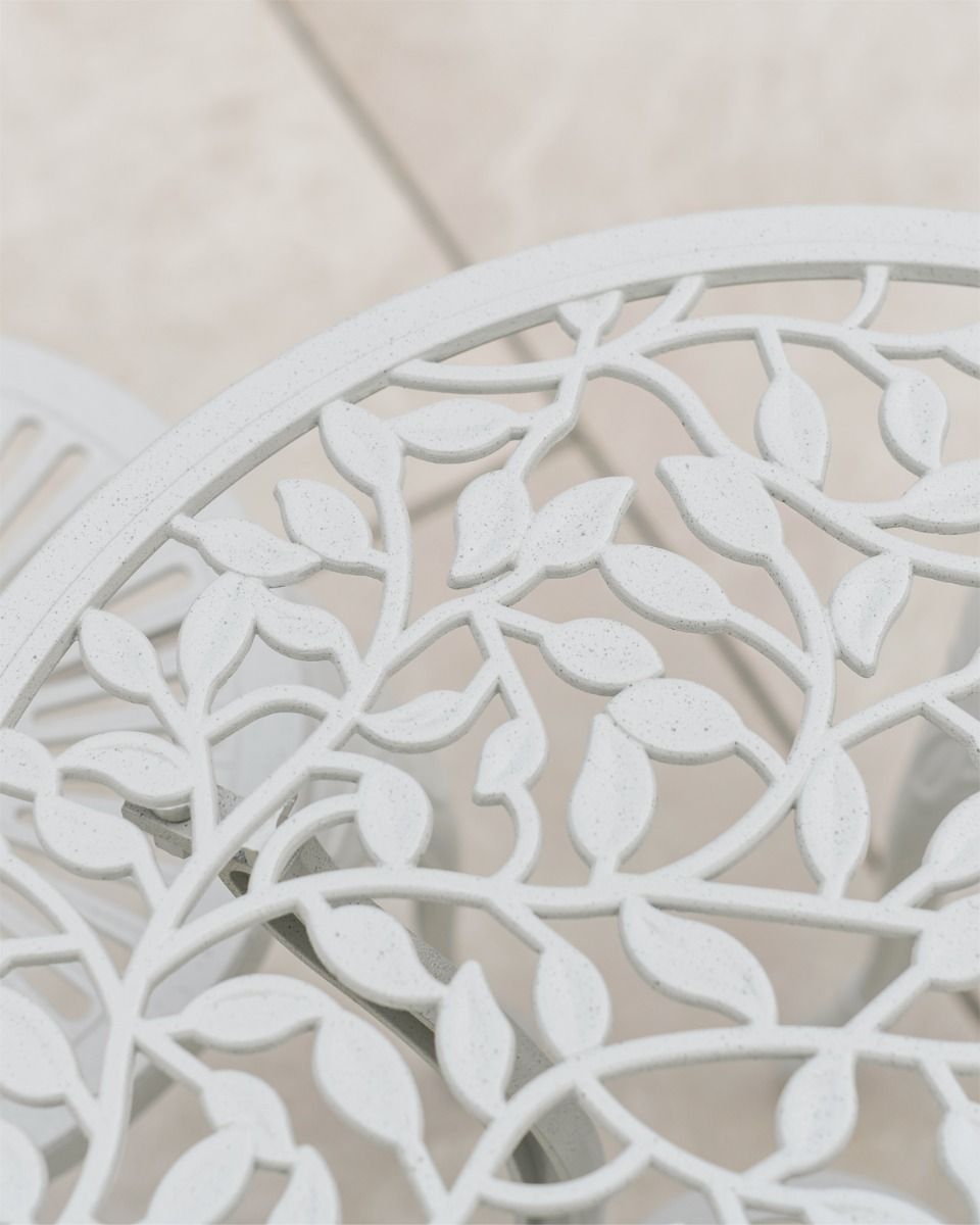Close Up of Leaf Design Table 
