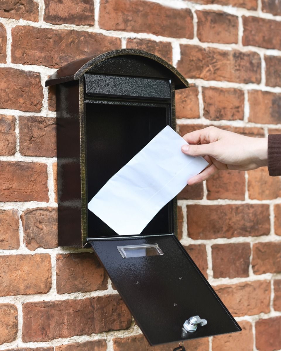 Front of Post box Open Posting Letter 