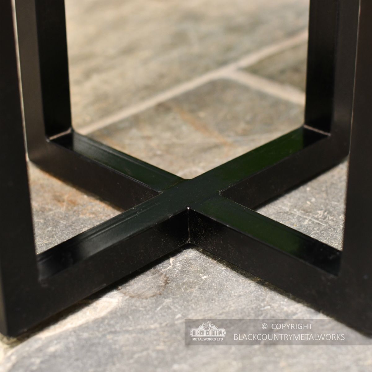 Log Style Side Table Base