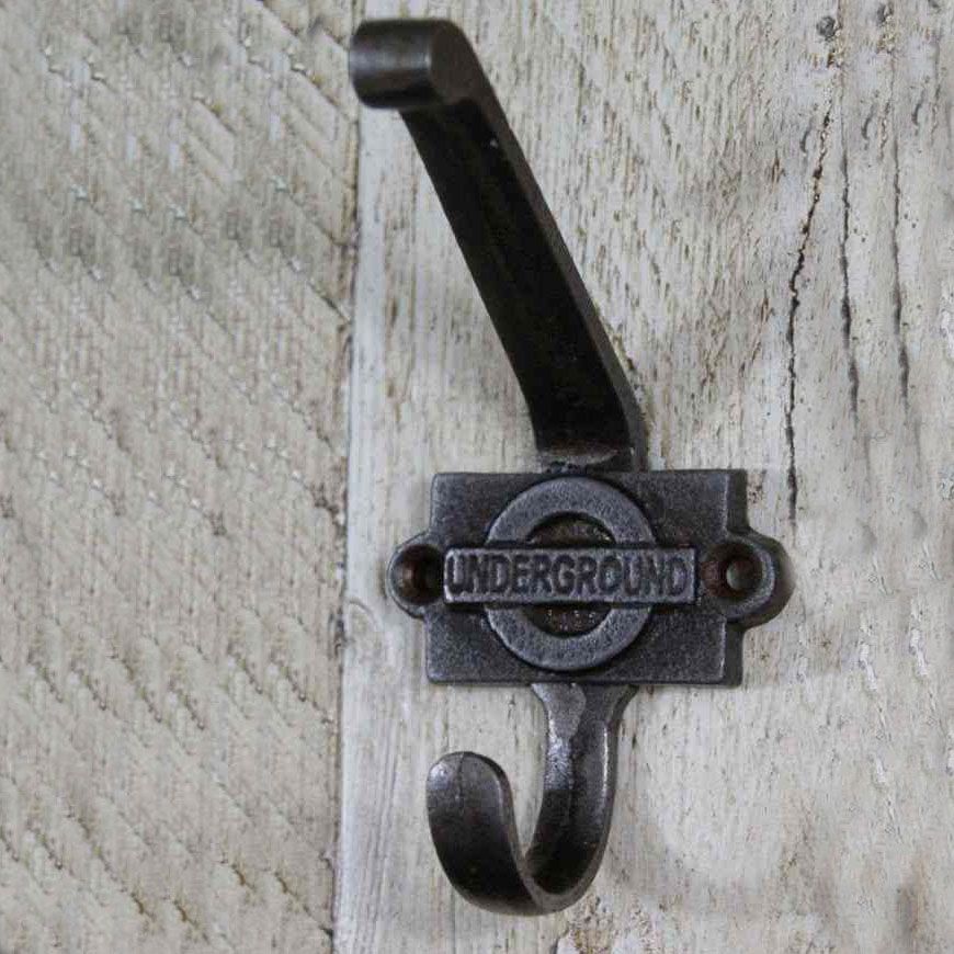 "London Underground" Iron Coat Hook