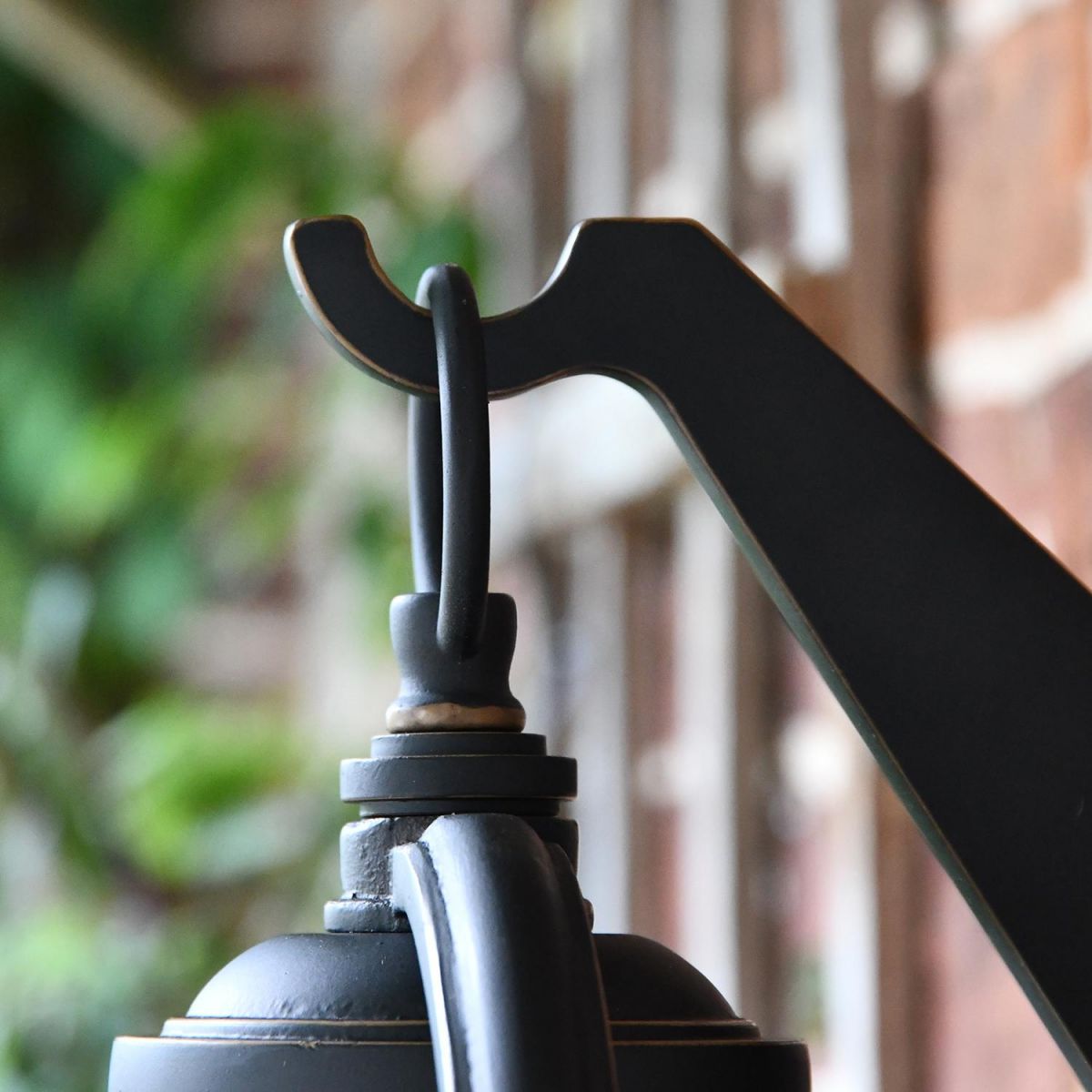 Close-up of the Lantern Mounted on the Bracket