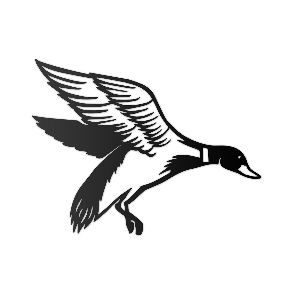 "Mallard" Duck Wall Art in a Black Finish