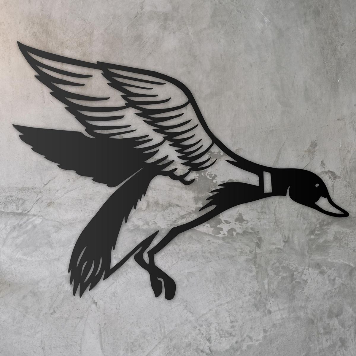 "Mallard" Duck Wall Art in Situ on a Rustic Wall