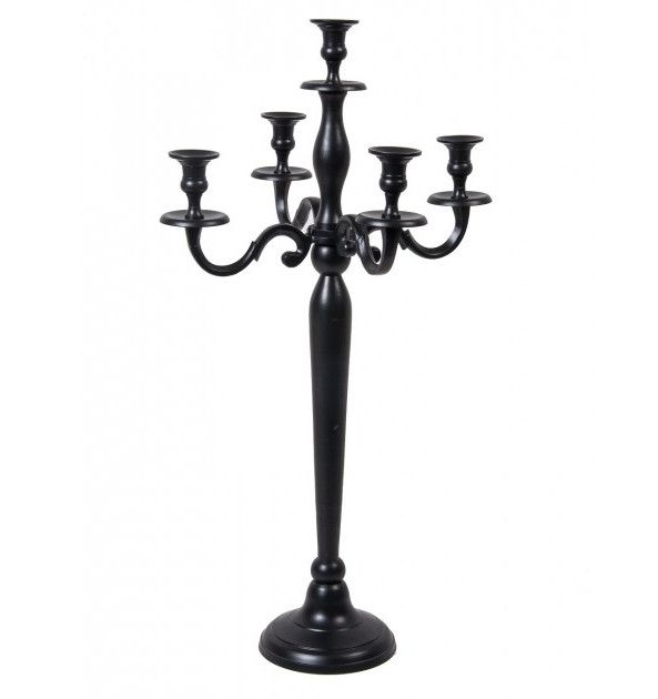 "Mallory Towers" Victoriana Candelabra Midnight Black