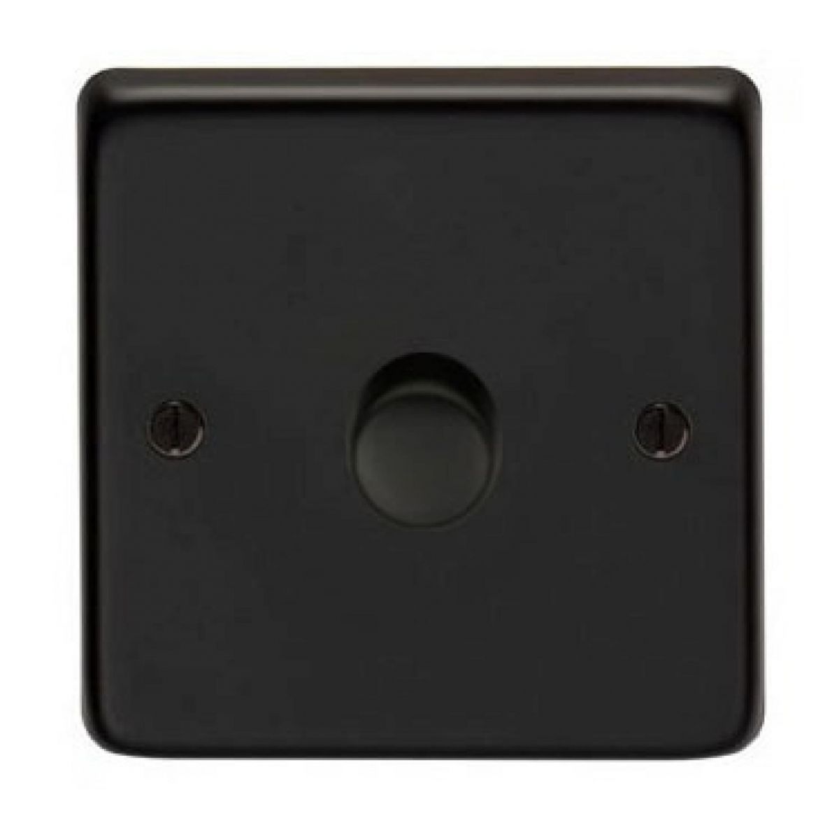 Single Dimmer Light Switch Finished in a Matt Black