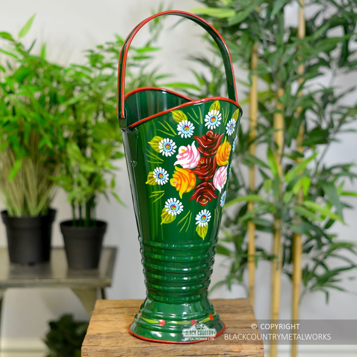NArrowboat Style Coal hod and Umbrella Stand in a Hand Painted Finish