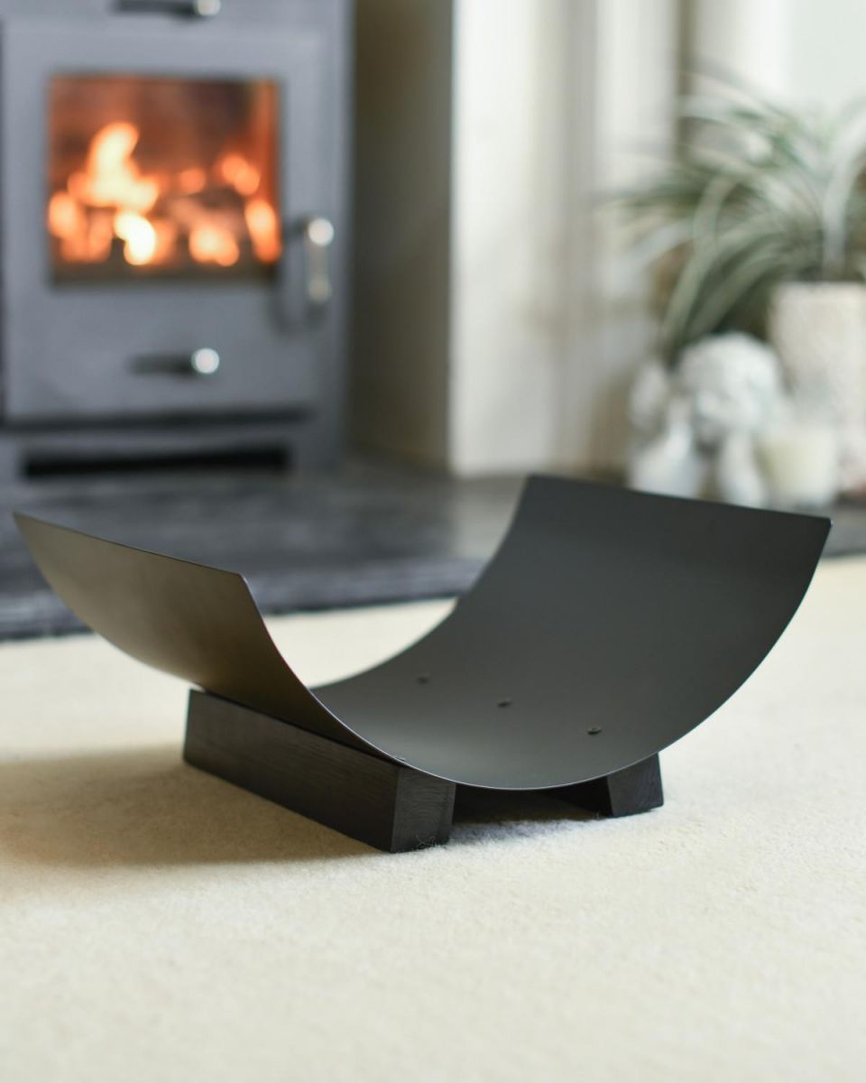 Empty "Media Luna" Contemporary Log Holder