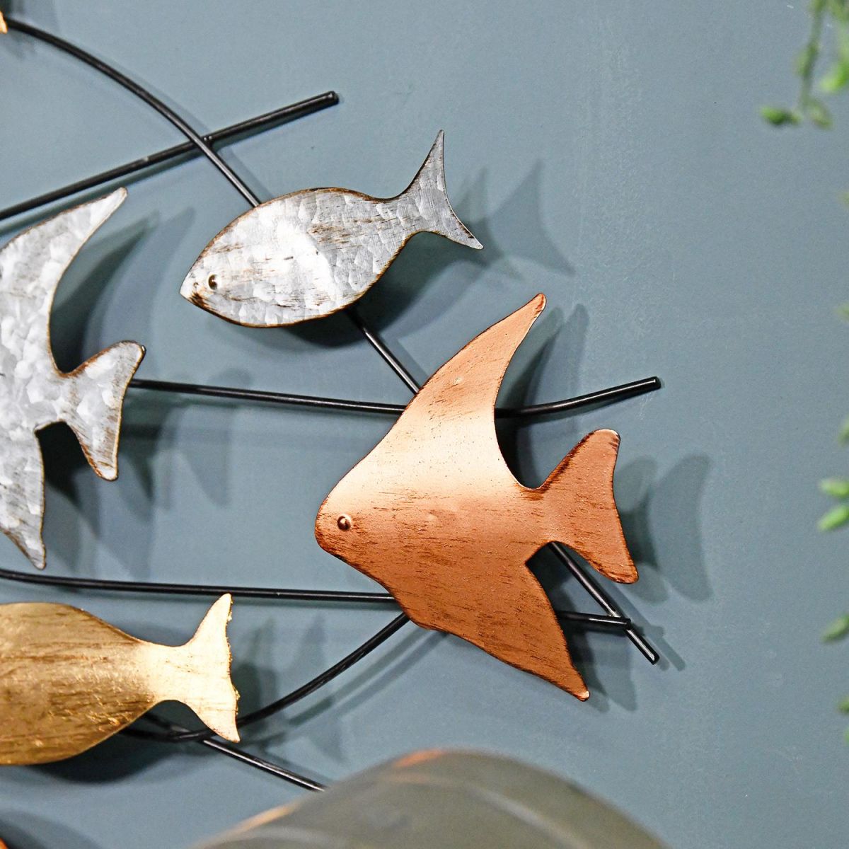 Close-up of the Metallic Fish