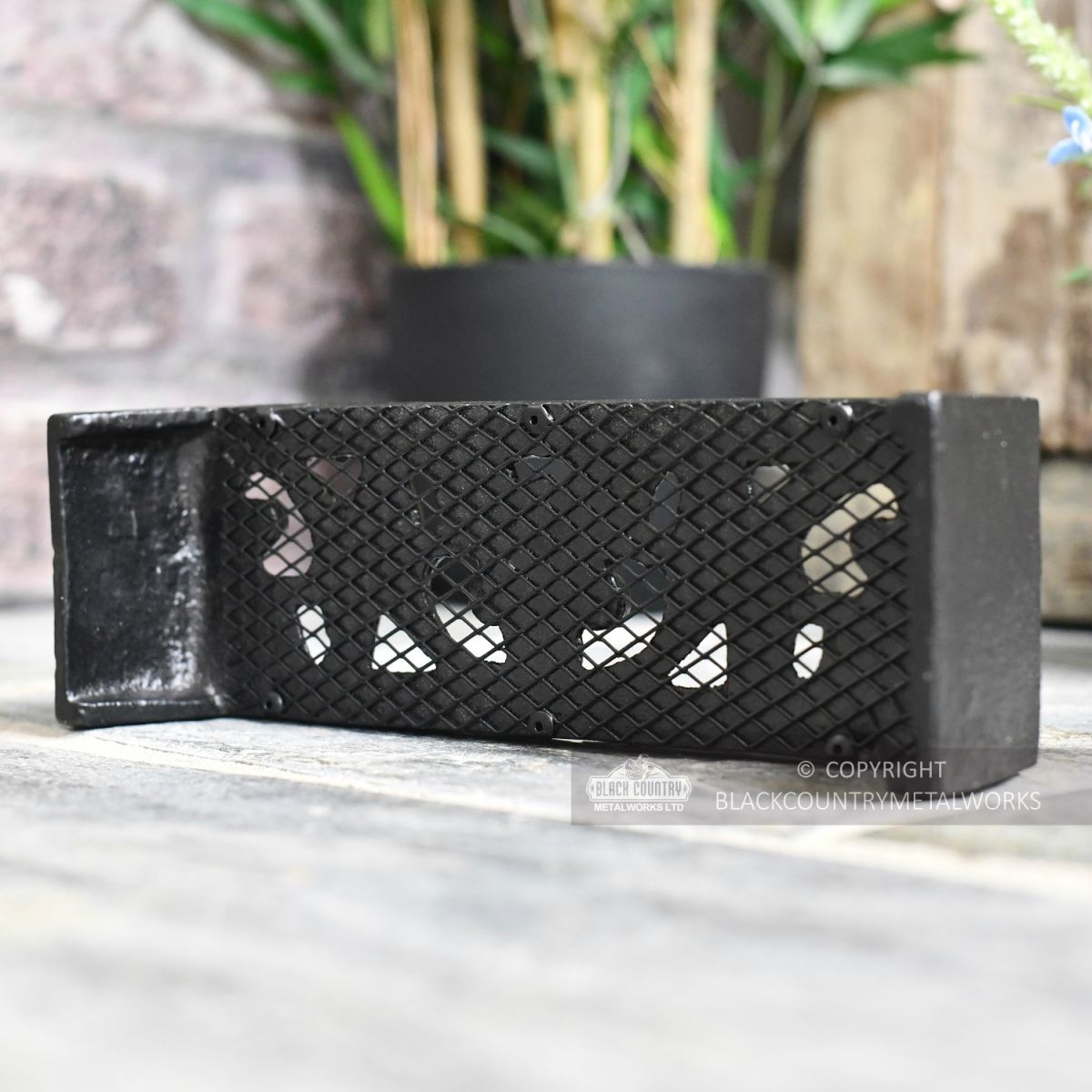 Cast iron Air brick showing back with mesh