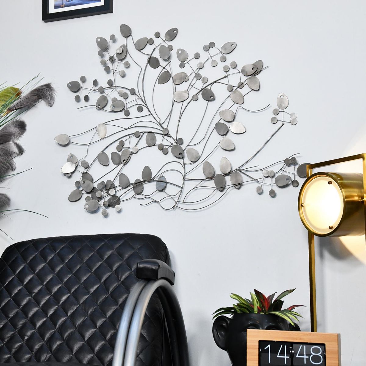 Modern Tree Wall Art in a Modern Sitting Room