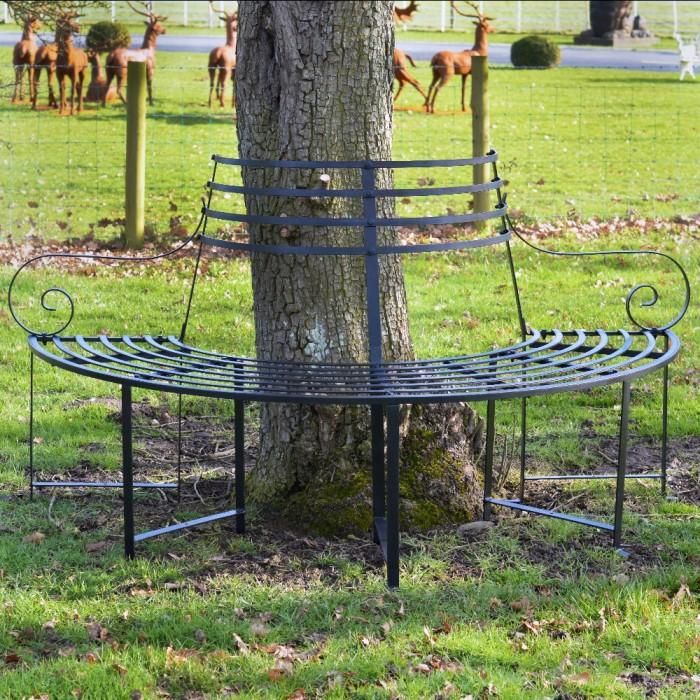 "Monmouthshire" Iron Tree Seat Finished in Black