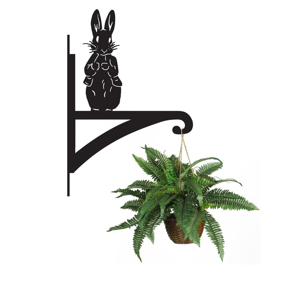 Hanging Basket Bracket with Peter Rabbit