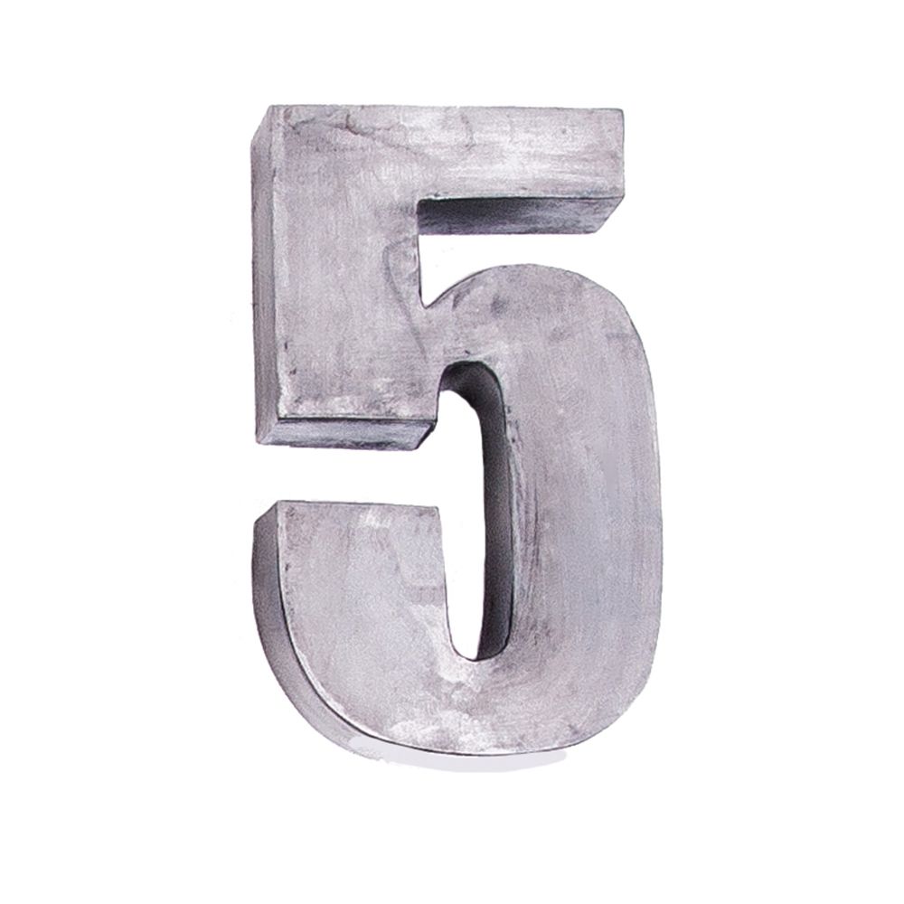 Fabricated 12" Steel Number 5