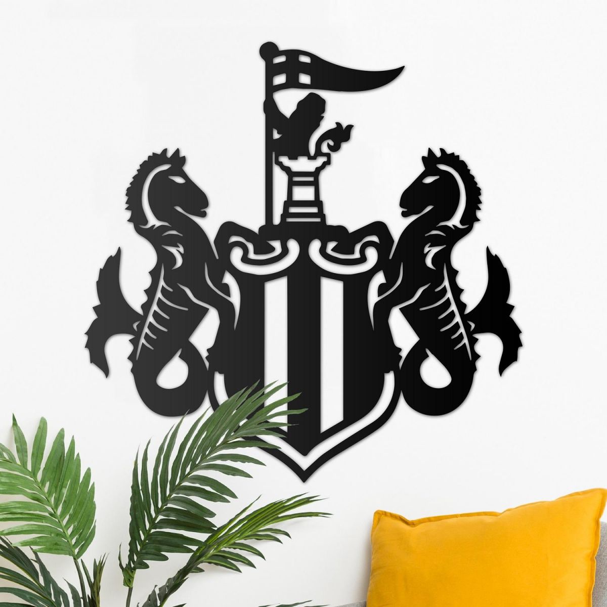 Newcastle "Magpies" Wall Art 