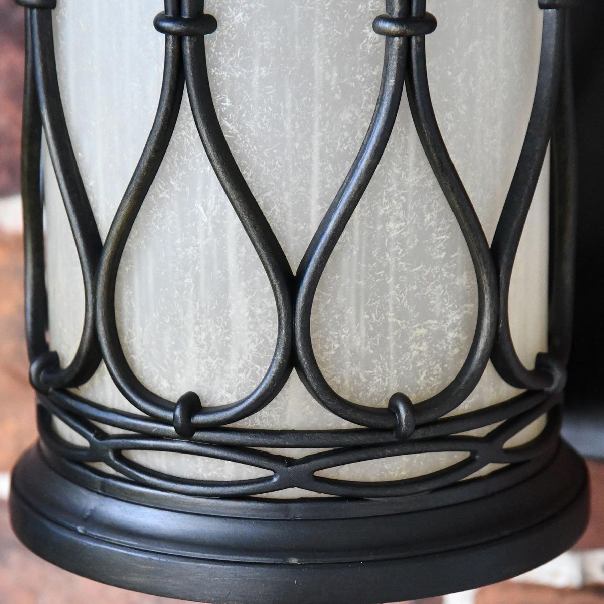 Close-up of The Ornate Pattern on the Bottom of the Lantern 