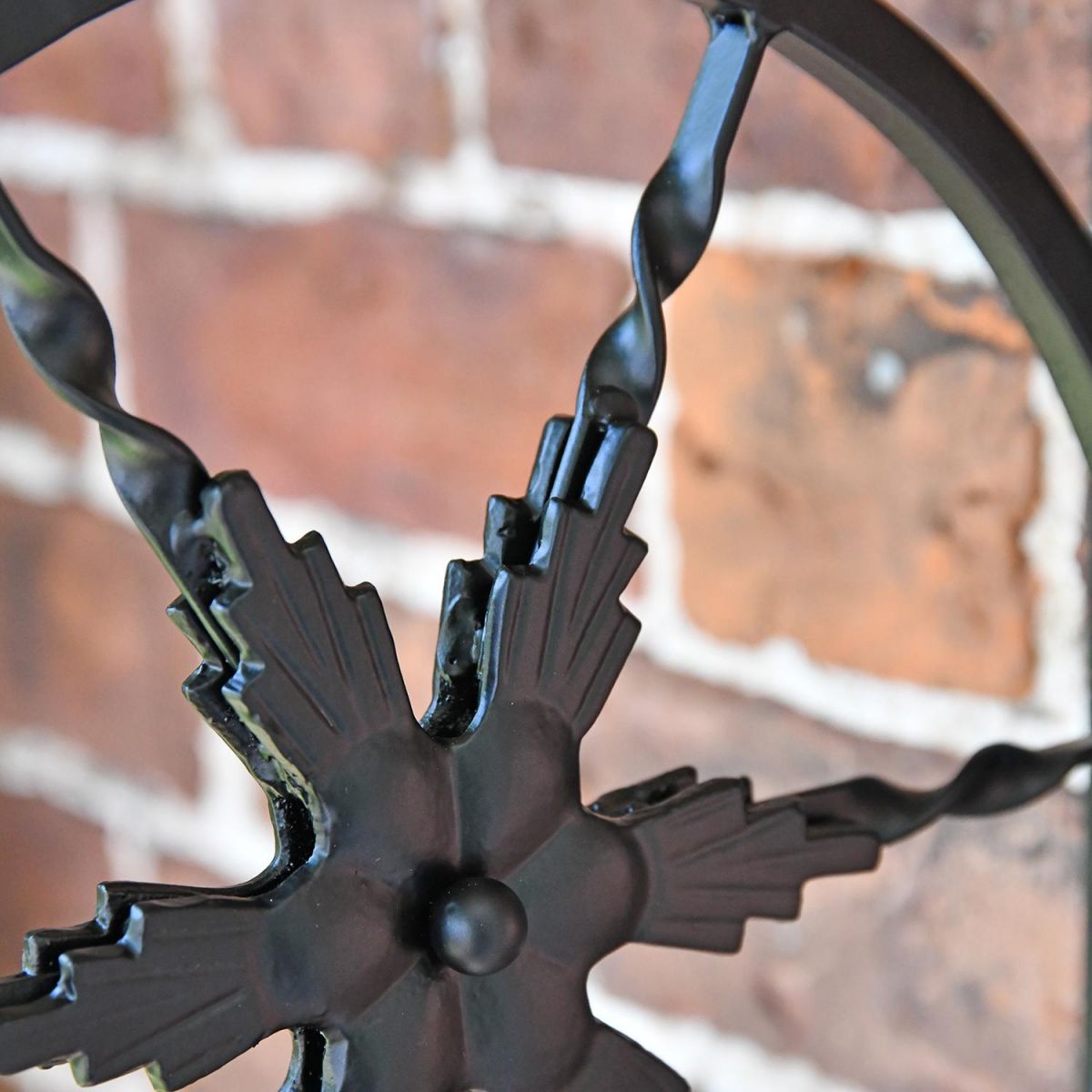Close-up of the Star Design on the "Northern Star" Hanging Basket Bracket