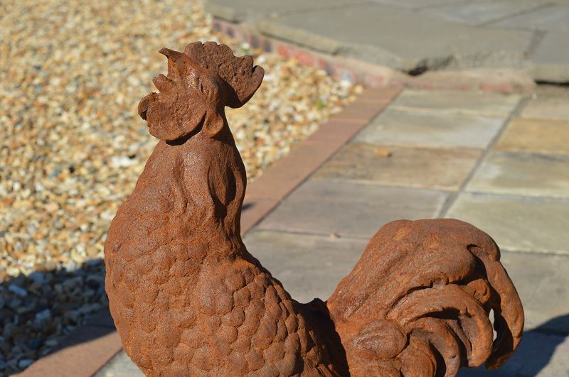 "Wharlmore Ford" Crowing Rooster Sculpture 