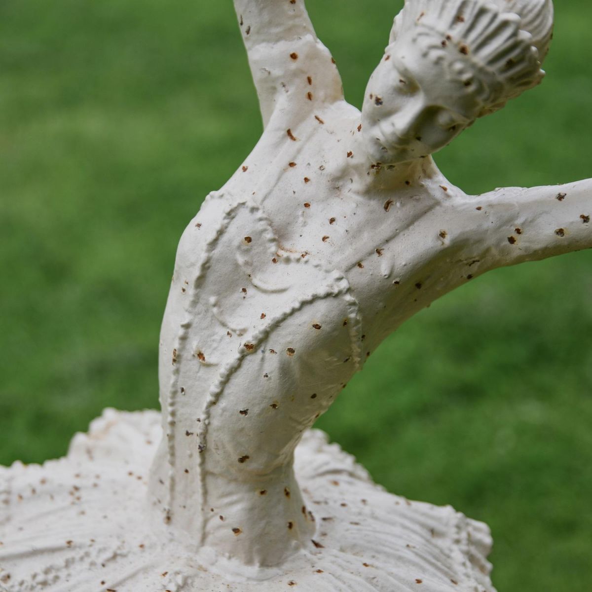 Close up of Ballet Dancer Garden Sculpture 