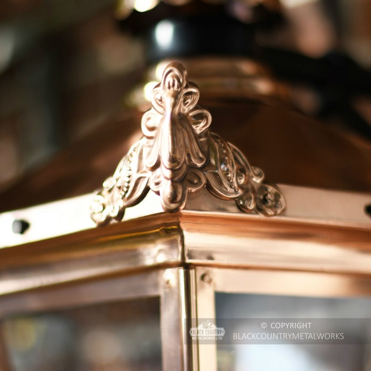 Ornate Finials On The Copper Lantern