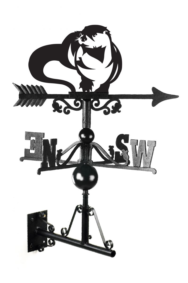 Iron Otter Weathervane