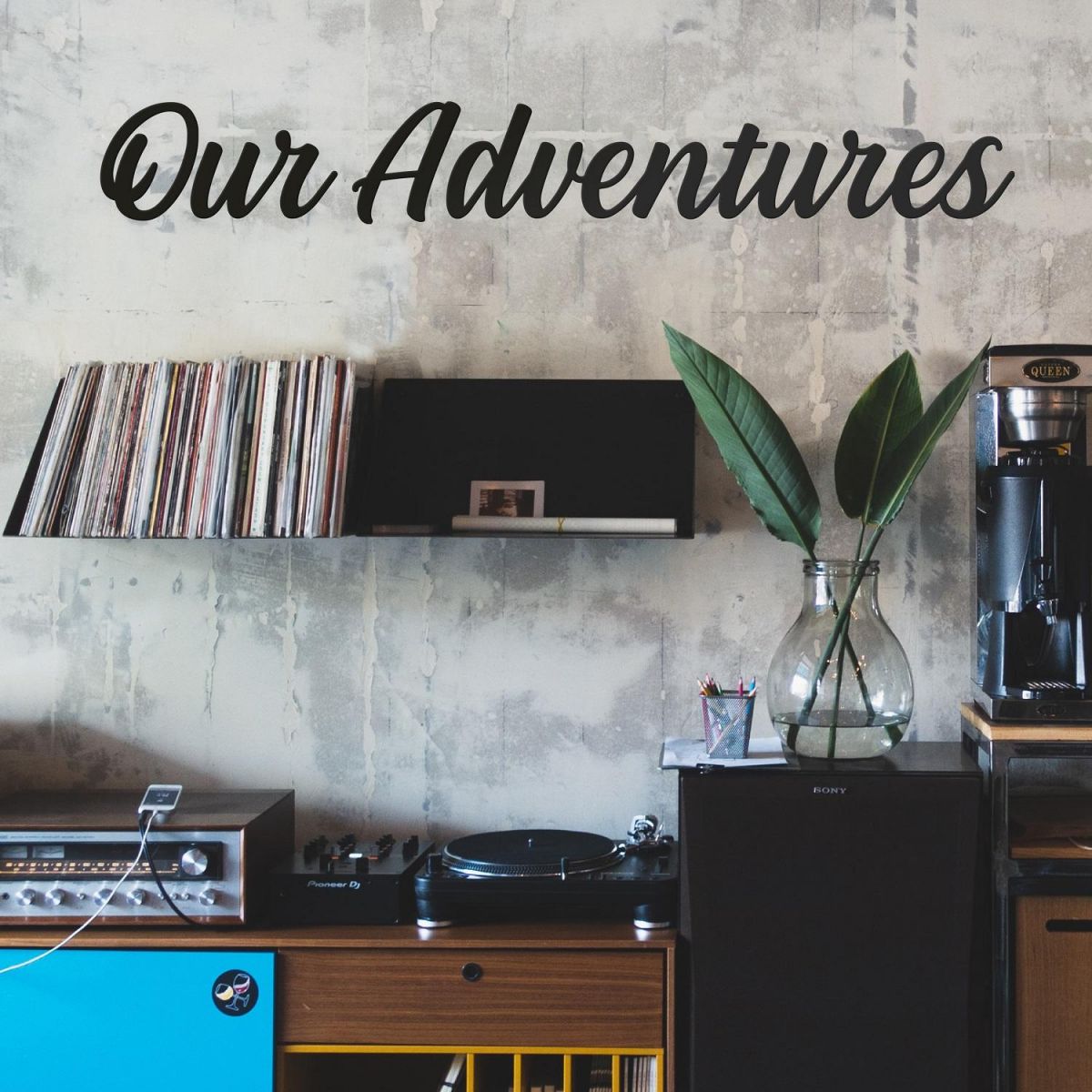 Our Adventures Wall Art in Living Room 