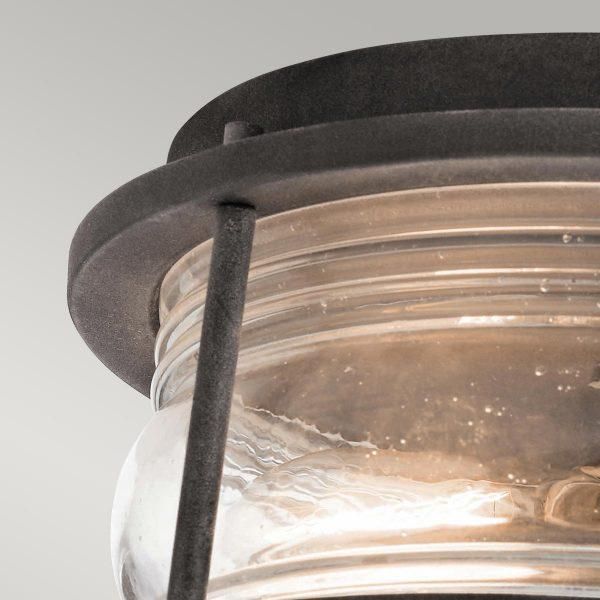 Close-Up of Nautical Design on Outdoor Ceiling Light