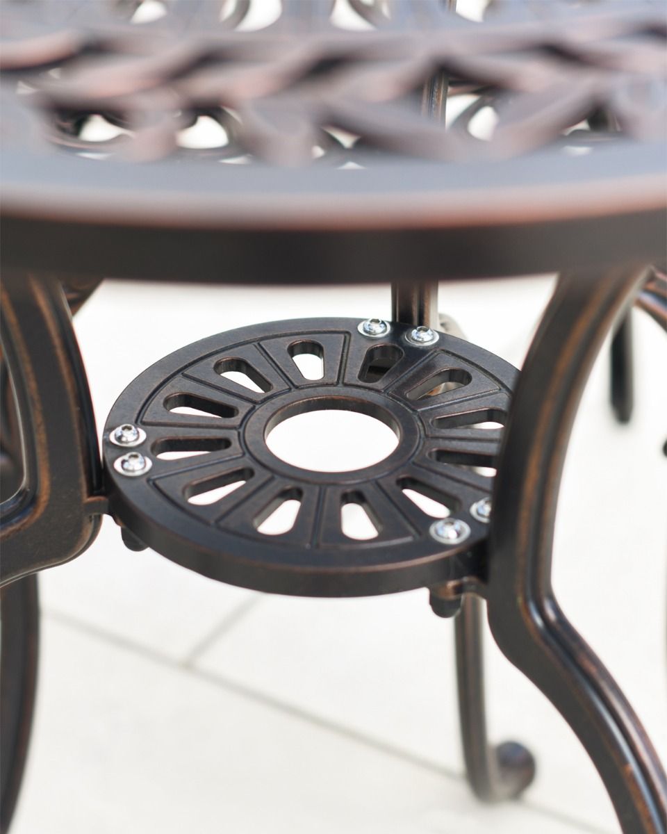 Parasol Holder In Garden Table