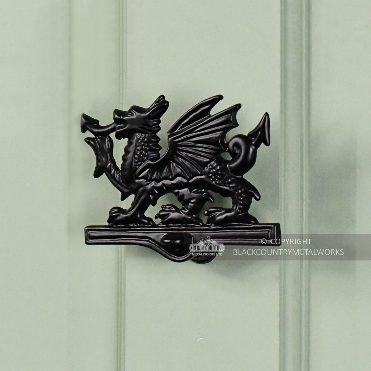 Patriotic Welsh Dragon Front Door Knocker