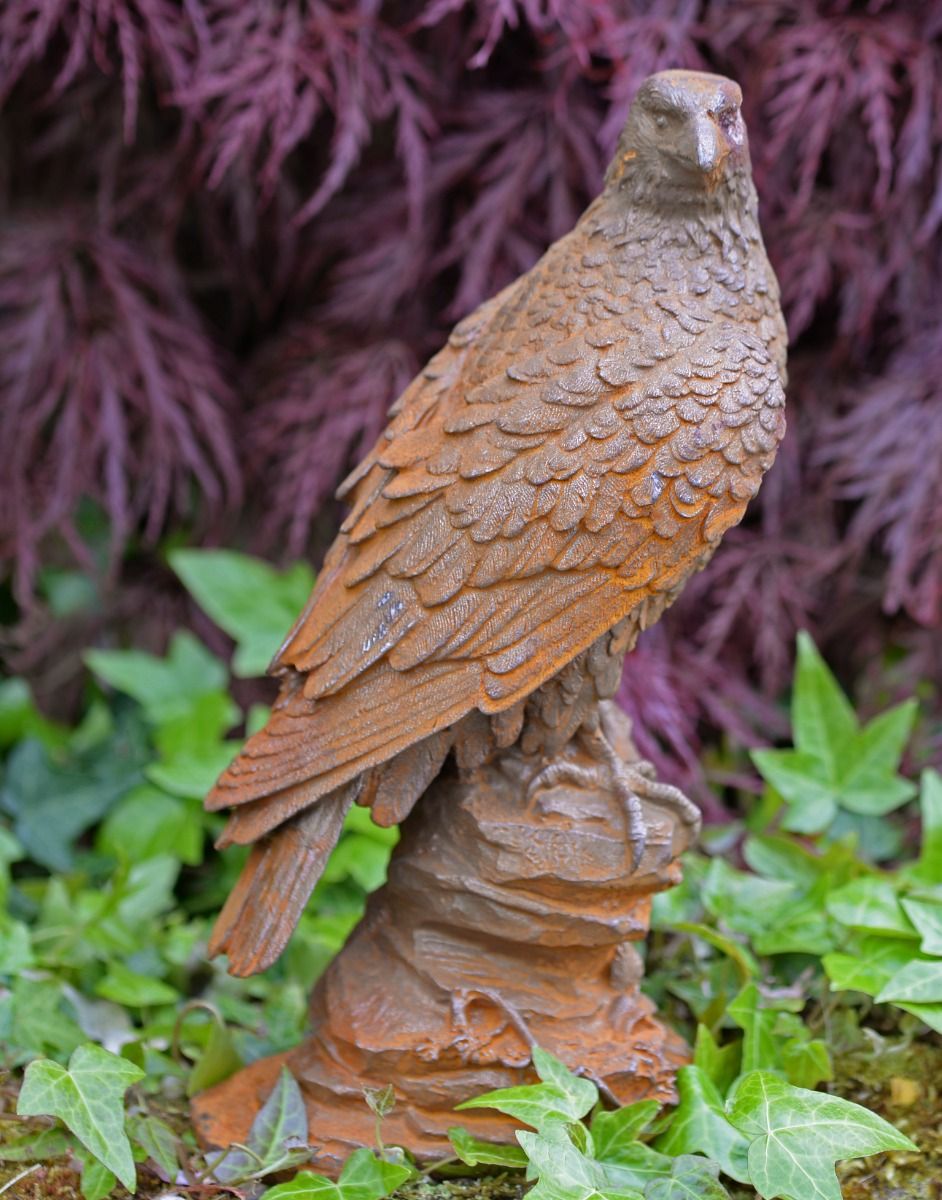 Perched Rustic Cast Iron Eagle 