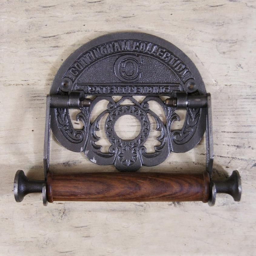 Iron Toilet Roll Holder in a Period Ornate Design