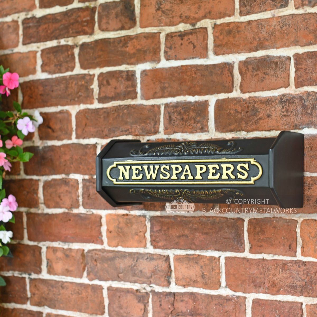 Period Wall Mounted Newspaper Holder