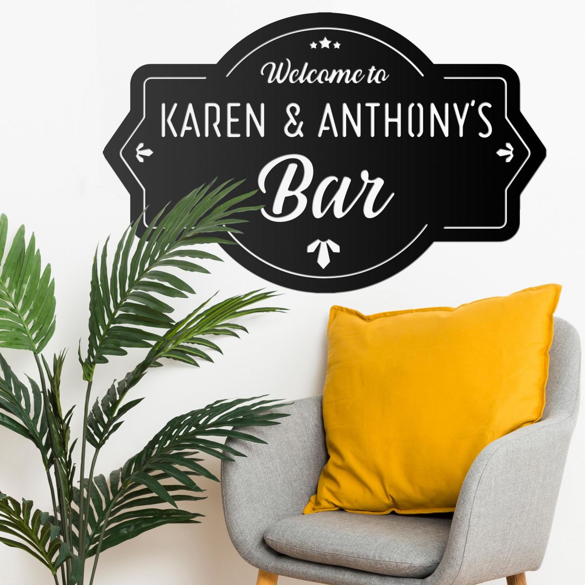 Welcome to the Bar Personalised Art 