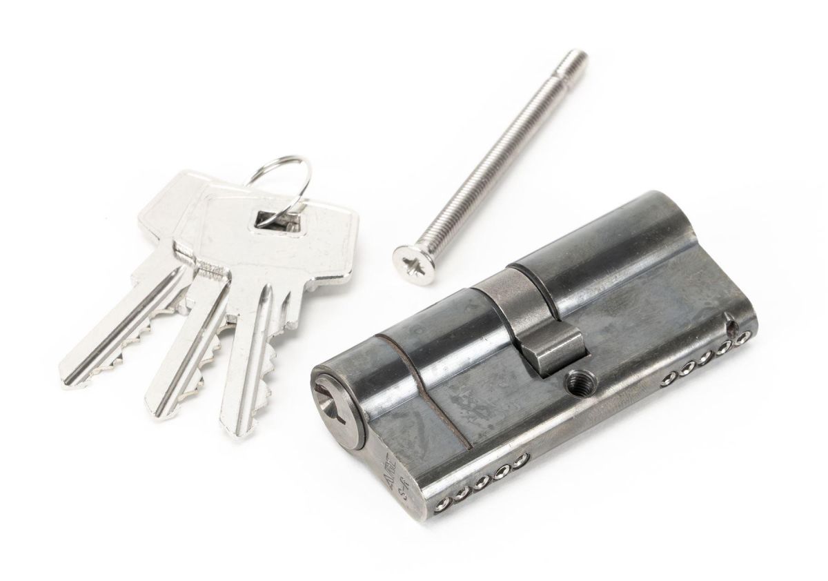 Pewter 5-Pin Euro Cylinder & Keys