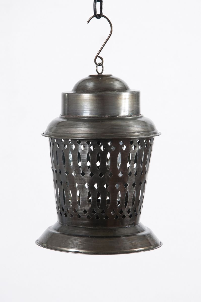 7 Inch Pewter Lantern
